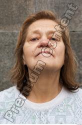 Head Woman Casual Average Wrinkles Street photo references